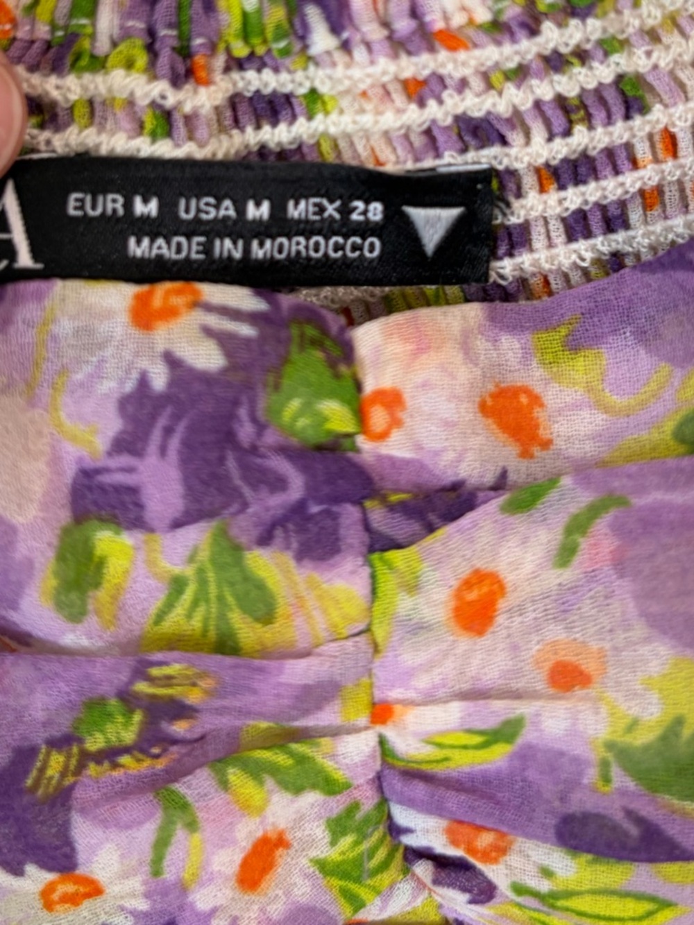 Zara Floral Ruched Mini Dress - Picture 4 of 5